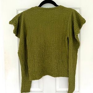 ZARA blouse green army, S